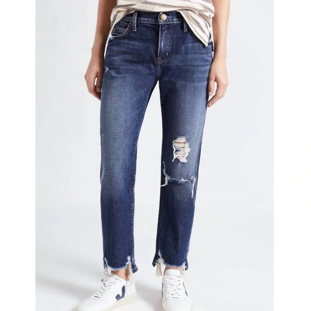 Current/Elliot the cropped straight further destroyed hacked hem 26